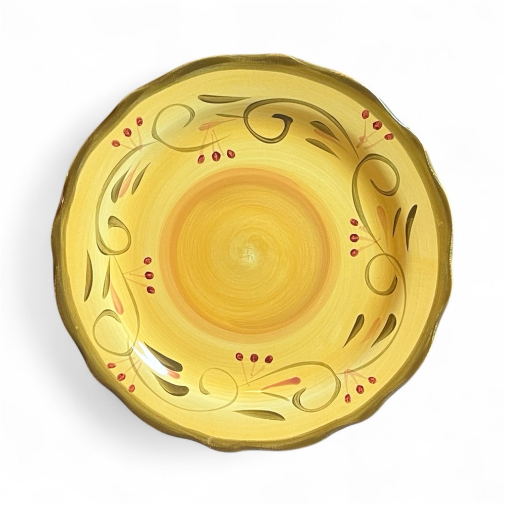 VTG Large 11” Home Trends Italian Villa Dinner Serving Plate Collectible